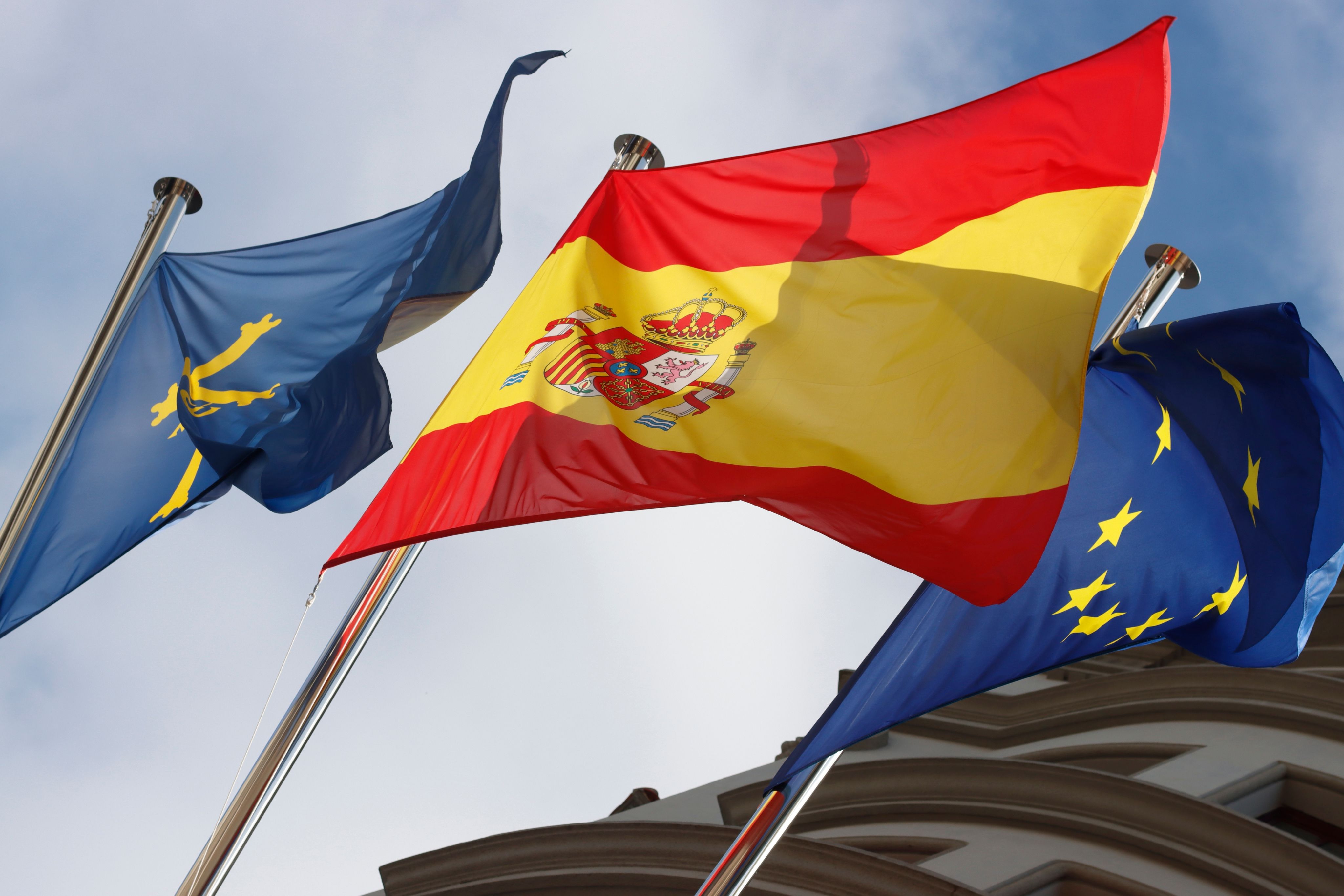 European Union flags